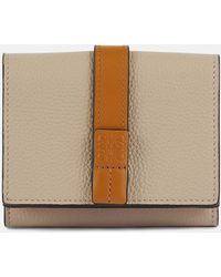 Loewe - Trifold Leather Wallet - Lyst