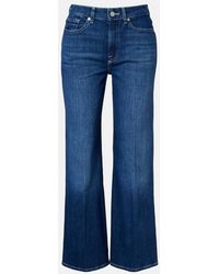 7 For All Mankind - Lotta Ankle Wide-Leg Jeans - Lyst