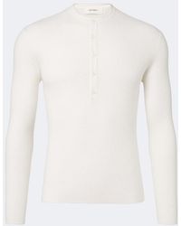 Lisa Yang - Falk Cotton And Cashmere Henley Shirt - Lyst