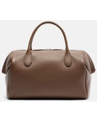 The Row - Faye Leather Top-Handle Bag - Lyst