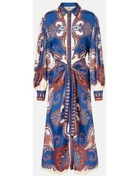 FARM Rio - Arabesque Scarf Shirt Dress - Lyst