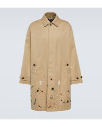 Undercover - Embellished Cotton Gabardine Trench Coat - Lyst