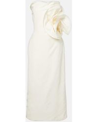 Magda Butrym - Floral-Applique Corset Dress - Lyst