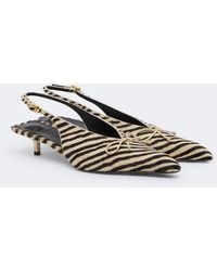 Jacquemus - Cubisto Calf Hair Slingback Pumps - Lyst