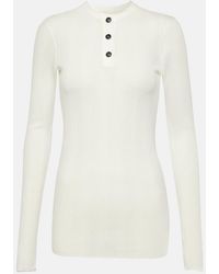 KHAITE - Byron Cotton-Blend Jersey Top - Lyst