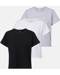 Leset - Margo Set Of 3 Cotton Jersey T-Shirts - Lyst