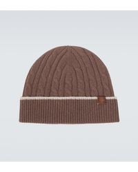 Eleventy - Cable-Knit Cashmere Beanie - Lyst