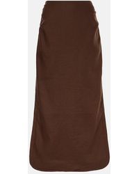 SIR. - Jerry Linen Midi Skirt - Lyst