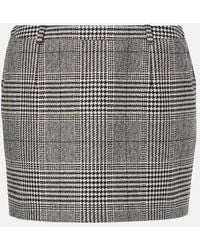 Dolce & Gabbana - Glen Plaid Miniskirt - Lyst