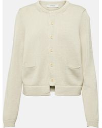 Lemaire - Cropped Cotton Cardigan - Lyst