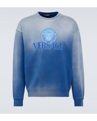Versace - Medusa Tie-dye Cotton Jersey Sweatshirt - Lyst