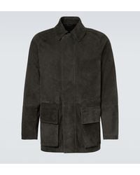 Saman Amel - Jacke City Aus Veloursleder - Lyst