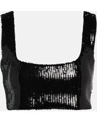 Galvan London - Beating Heart Sequin Top - Lyst