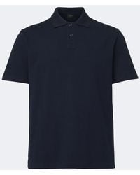 Brioni - Cotton Pique Polo Shirt - Lyst
