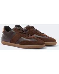 Tod's - Leather And Suede Sneakers - Lyst