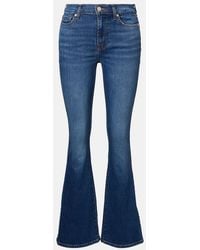 7 For All Mankind - Mid-Rise Flared Jeans - Lyst