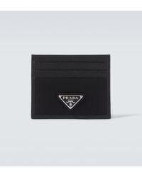 Prada - Re-Nylon And Saffiano Leather Card Holder - Lyst