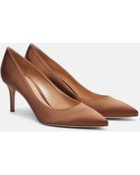 Gianvito Rossi - Gianvito 70 Crepe Satin Pumps - Lyst