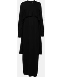TOTEME - Draped Cady Maxi Dress - Lyst