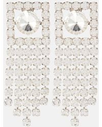 Alessandra Rich - Crystal-embellished Drop Earrings - Lyst