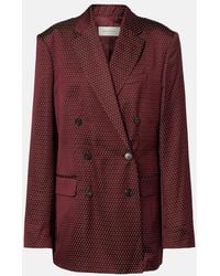 Dries Van Noten - Polka-Dot Double-Breasted Blazer - Lyst