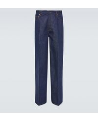 Valentino - Mid-Rise Wide-Leg Jeans - Lyst
