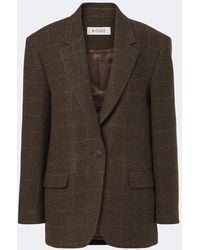 Rohe - Checked Oversized Wool Blazer - Lyst