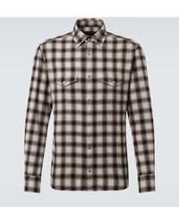 Tom Ford - Camisa En Mezcla De Algodon A Cuadros - Lyst