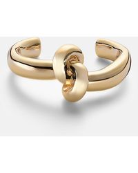 Jennifer Fisher - Thin Knot 10Kt-Plated Cuff Bracelet - Lyst