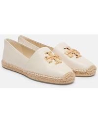 Tory Burch - Espadrilles Eleanor Aus Leder - Lyst