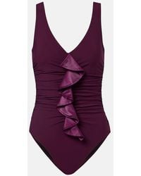Karla Colletto - Emery Ruffled Swimsuit - Lyst