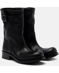 Prada - Stiefel Aus Leder - Lyst