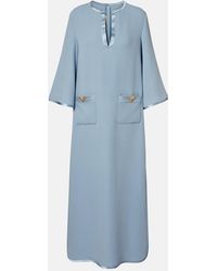 Valentino - Vgold Silk Maxi Dress - Lyst