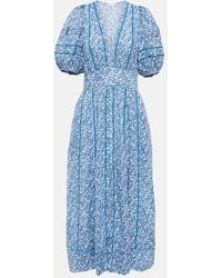 Poupette - Reine Floral Midi Dress - Lyst