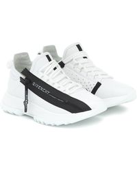 Givenchy Leder Sneakers City aus Leder in Weiß Damen Schuhe Sneaker Hoch Geschnittene Sneaker 