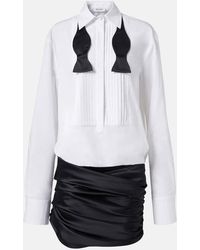 The Attico - Robe Chemise En Satin - Lyst