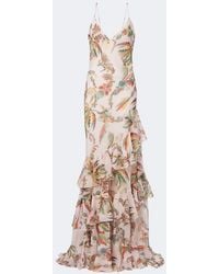 Etro - Floral Ruffled Gown - Lyst