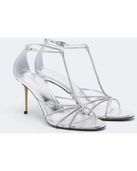 Mach & Mach - Daisy Embellished Leather Sandals - Lyst