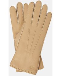 Loro Piana - Guantes Elide de piel con borrego - Lyst