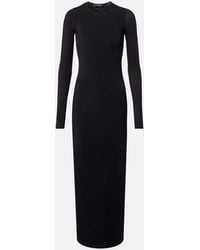 Wardrobe NYC - Semi-Sheer Jersey Midi Dress - Lyst