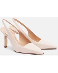 Manolo Blahnik - Slingback-Pumps Moiramu Aus Leder - Lyst