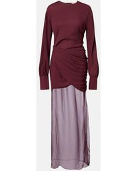 Nensi Dojaka - Davina Draped Maxi Dress - Lyst