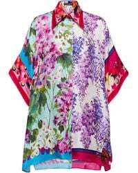 Dolce & Gabbana Floral Silk Twill Shirt - Multicolour