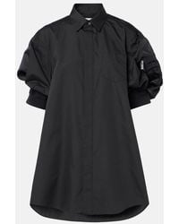 Sacai - Puff Sleeve Minidress - Lyst