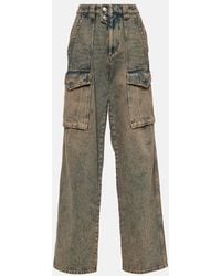 Isabel Marant - Heilani High-Rise Cargo Jeans - Lyst