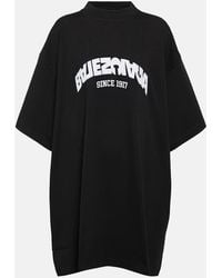 Balenciaga - Camiseta oversized de algodon con logo - Lyst