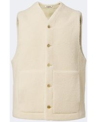 AURALEE - Reversible Shearling Vest - Lyst