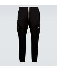 Rick Owens - Mastodon Cotton-Blend Poplin Slim Pants - Lyst