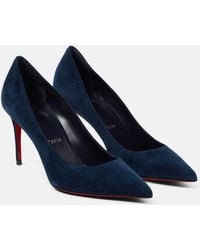 Christian Louboutin - Kate 85 Suede Pumps - Lyst