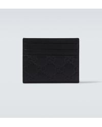 Gucci - Gg Emblem Leather Card Holder - Lyst